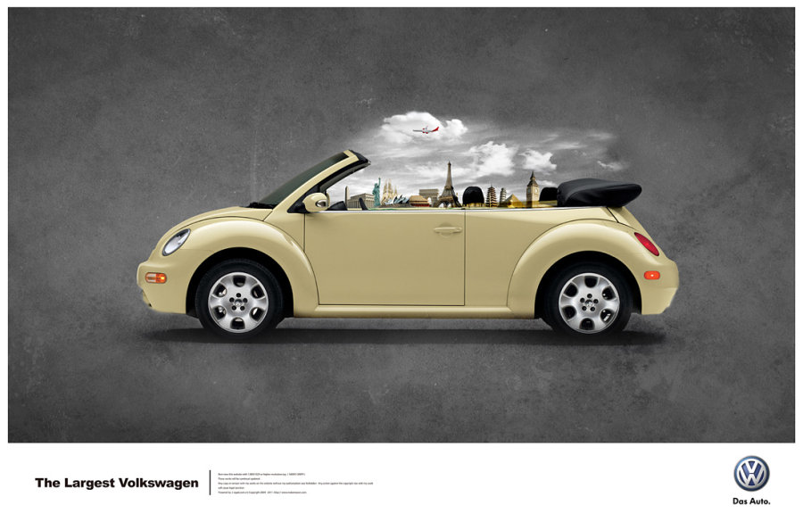 大眾汽車廣告 最大的大眾the largest volkswagen 3