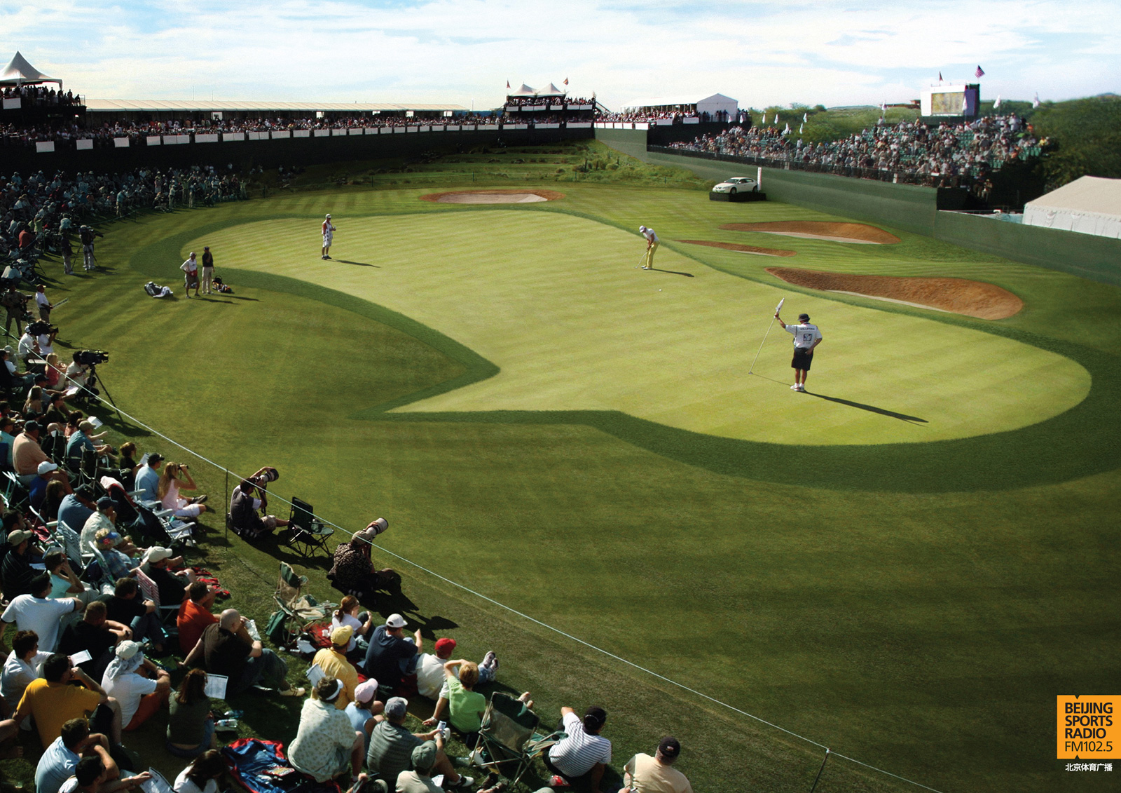北京體育廣播電臺平面廣告創(chuàng)意設(shè)計2-高爾夫解說篇