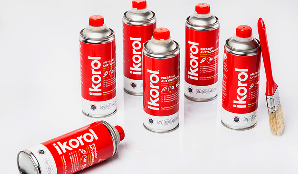 上海包裝設(shè)計(jì)公司-波蘭Ikorol金屬防銹漆防腐漆包裝設(shè)計(jì)（金屬罐裝包裝設(shè)計(jì)）