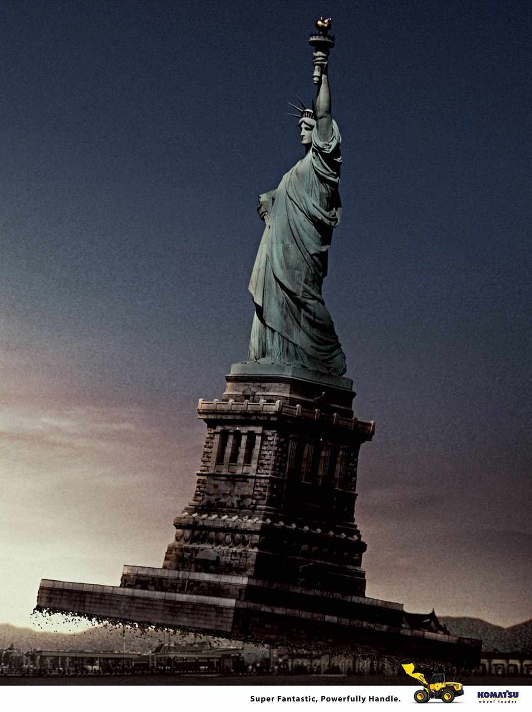 atsu 小松工程機械平面廣告設(shè)計-上海廣告設(shè)計公司分享-自由女神篇