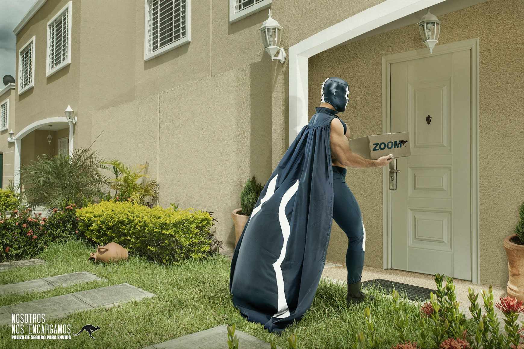 ZOOM 極速快遞平面廣告設計欣賞-超人篇-上海廣告設計公司