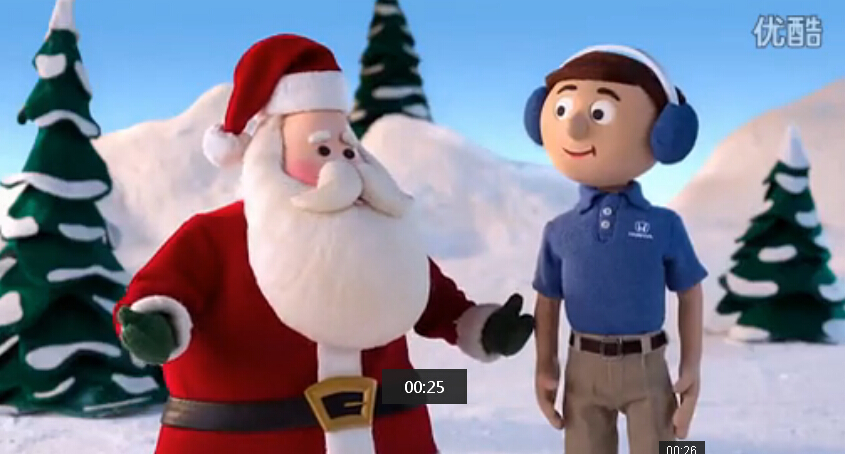 上海尚略廣告策劃公司分享：honda 本田經(jīng)銷商圣誕CRV車型促銷廣告-CRV車型