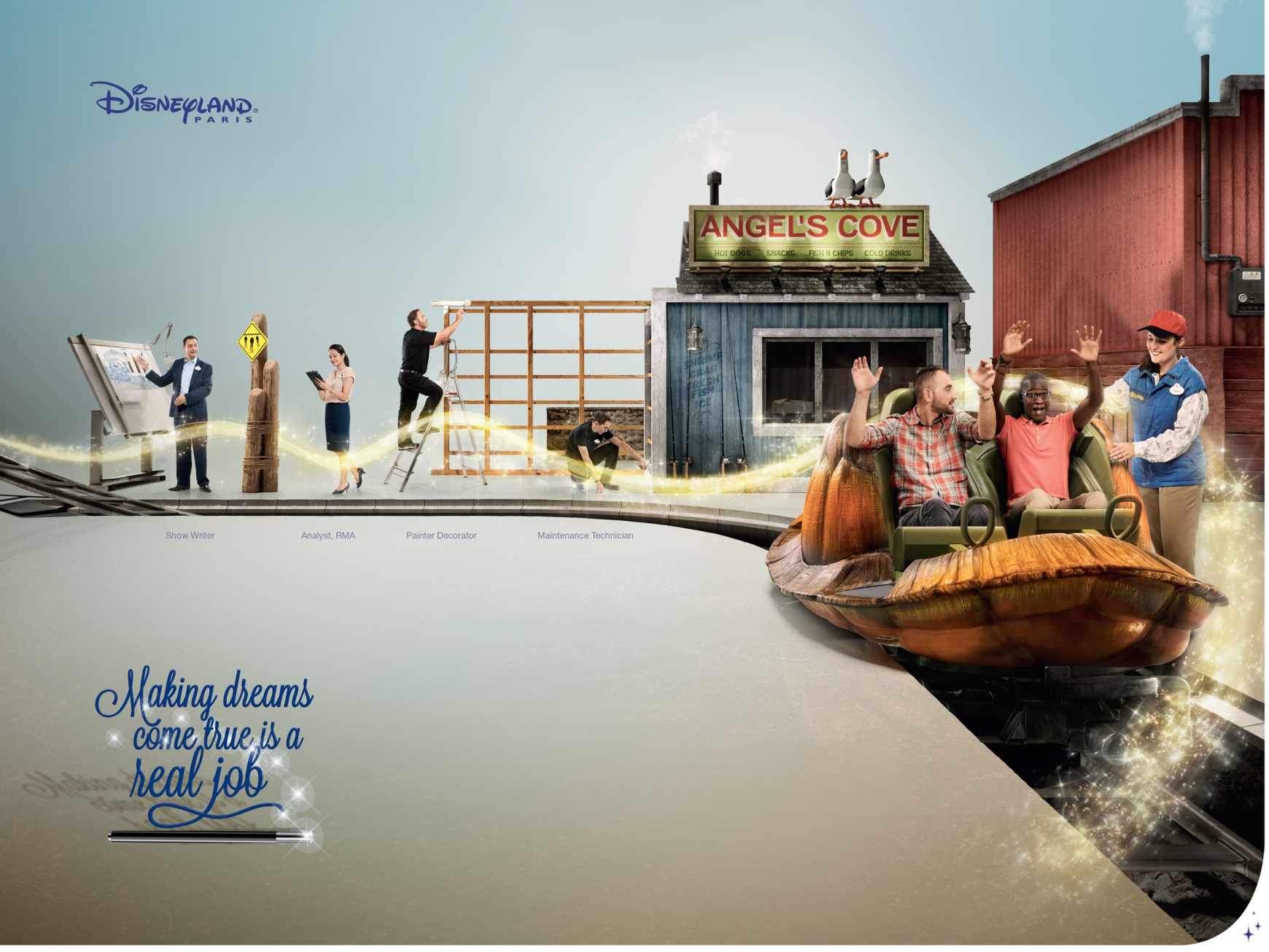 迪斯尼樂園Disneyland Paris 招聘廣告設計-上海尚略廣告設計公司分享1