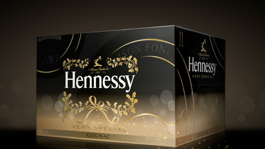 軒尼詩2014圣誕新年禮品酒包裝設(shè)計-上海包裝設(shè)計公司1