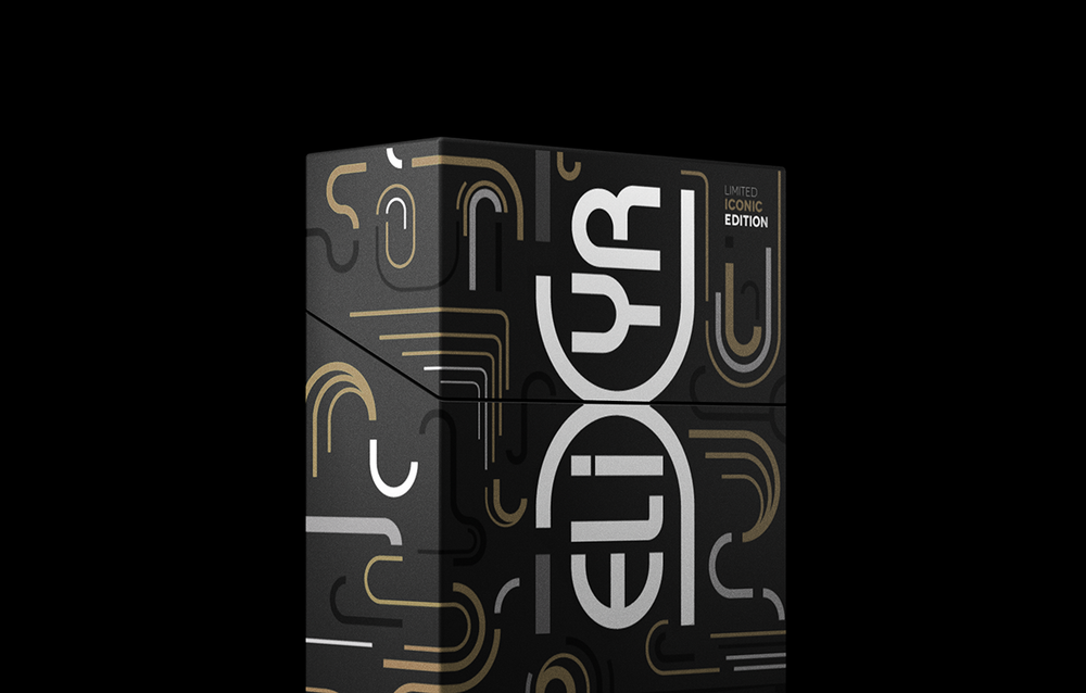 2.1.盧森堡Elixyr標(biāo)志版香煙包裝設(shè)計（金色包裝設(shè)計效果）——尚略中國品牌策劃公司與包裝設(shè)計公司