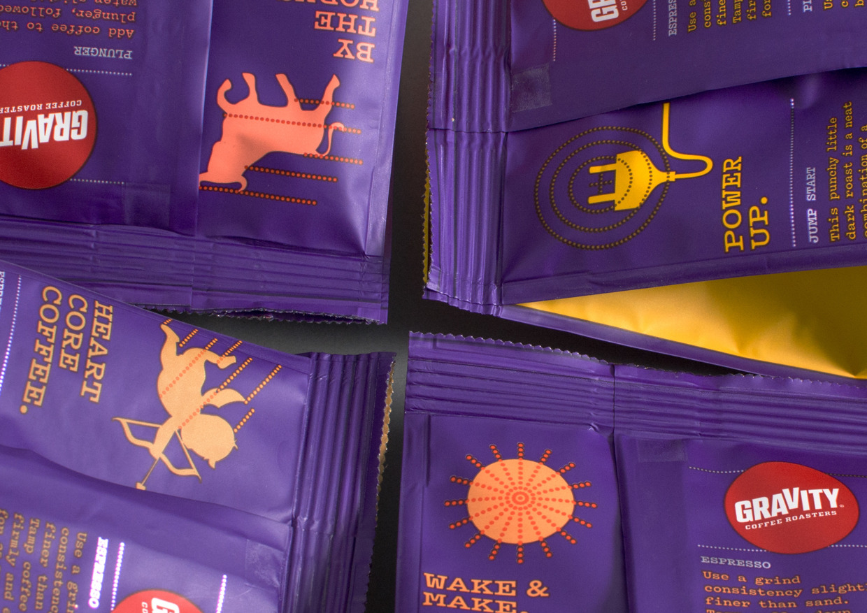 新西蘭重力咖啡漂亮的紫色包裝設(shè)計(jì)欣賞4局部效果圖-尚略廣告包裝設(shè)計(jì)公司