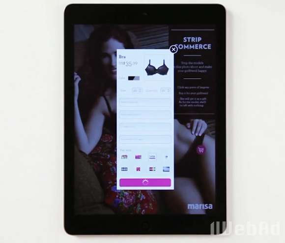 巴西Marisa瑪麗莎內(nèi)衣互動營銷廣告活動——男人買內(nèi)衣，模特露點給您看——上海知名策劃公司尚略廣告網(wǎng)絡營銷案例分享2
