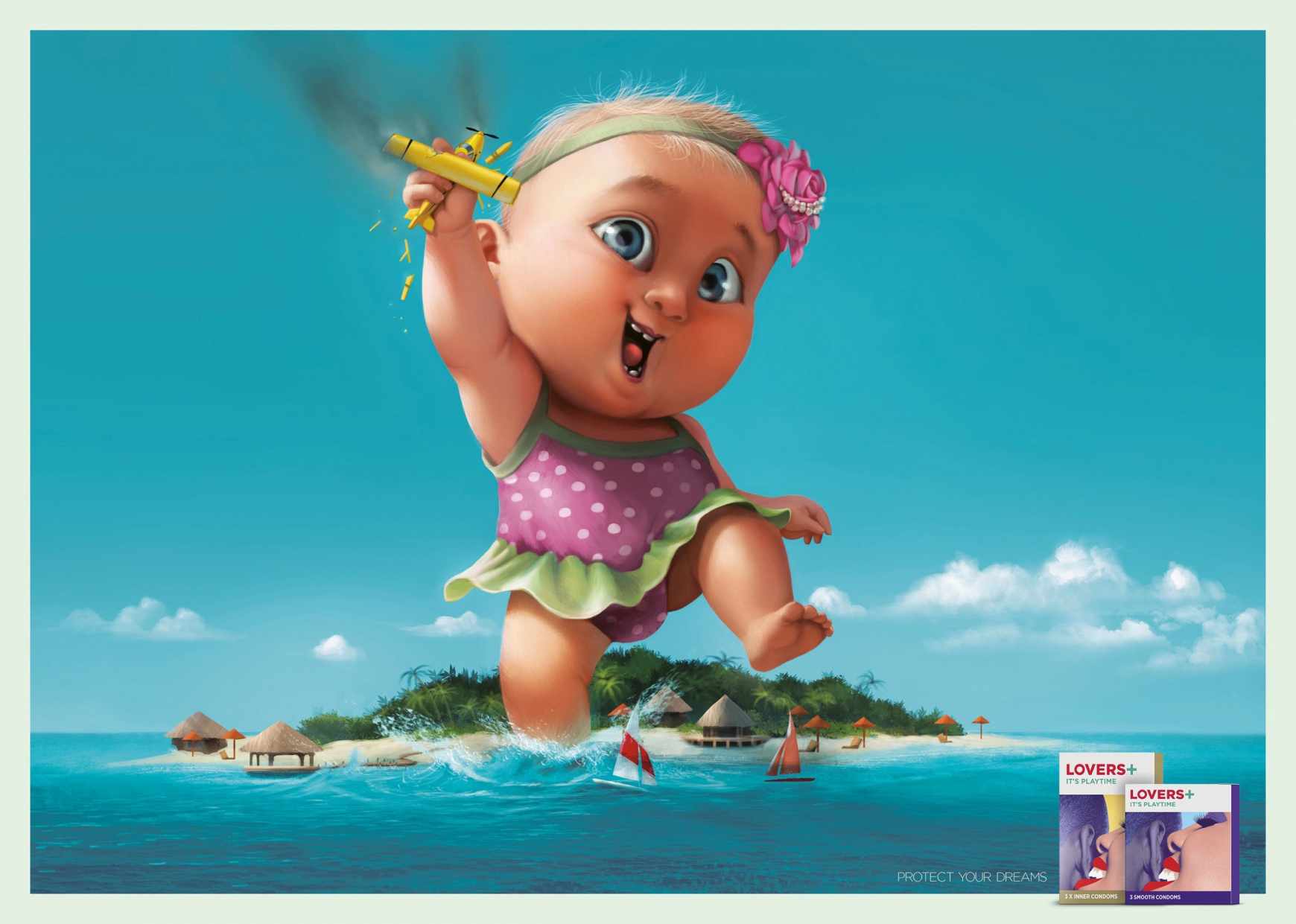上海廣告設(shè)計(jì)公司每日分享Lovers Plus 安全套平面廣告設(shè)計(jì)假日篇