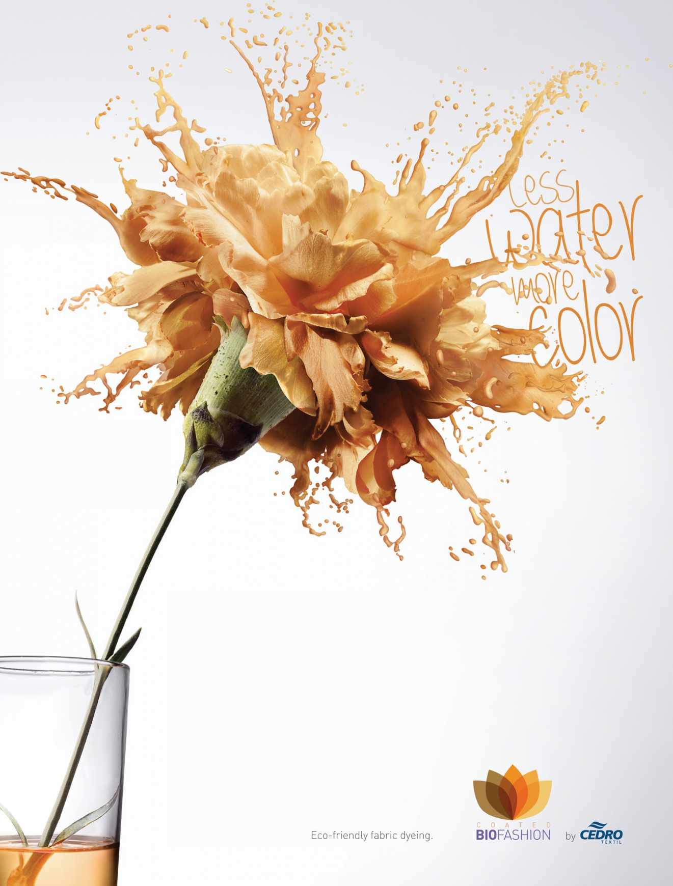上海廣告設計公司分享-----Cedro Têxtil 紡織品環(huán)保印染染色廣告“花朵”篇 3