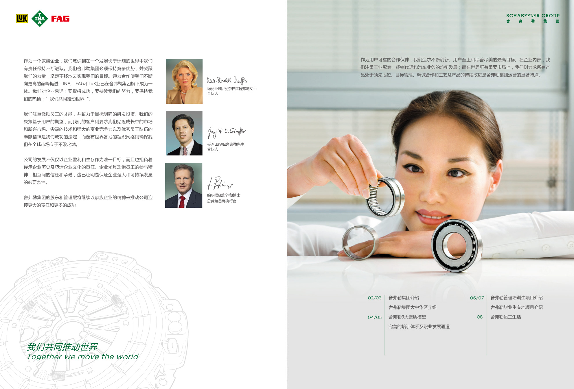 尚略廣告舍弗勒集團招聘宣傳手冊設(shè)計-內(nèi)頁設(shè)計-目錄頁設(shè)計