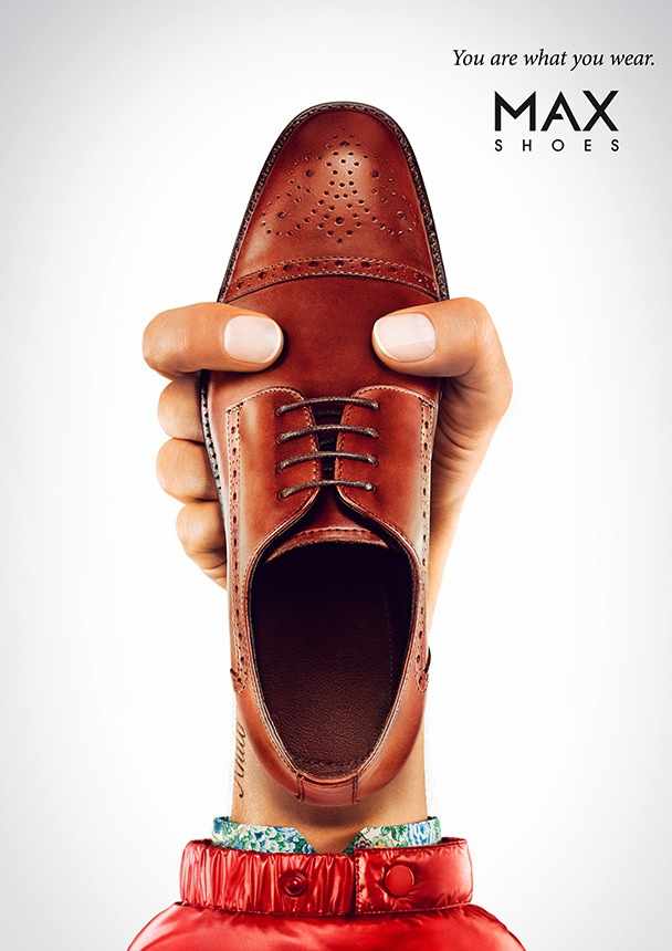 上海廣告設(shè)計公司——MAX Shoes 麥斯鞋業(yè)鞋子平面廣告創(chuàng)意設(shè)計——皮鞋廣告