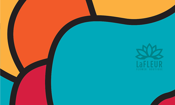 LaFLEUR flower 鮮花店鮮花電商品牌標(biāo)志設(shè)計(jì)-輔助圖形設(shè)計(jì)