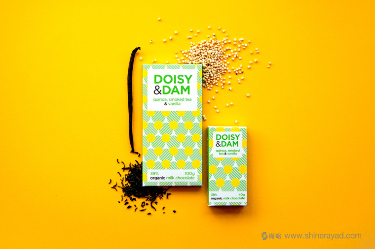 上海包裝設計公司設計欣賞：Doisy & Dam有機巧克力幾何圖形包裝設計5