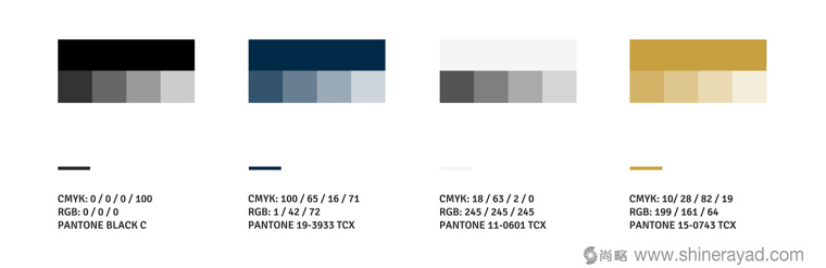 FAUPè 高級時尚女裝服飾山羊頭鹿頭標志LOGO設(shè)計-配色-上海標志設(shè)計公司4