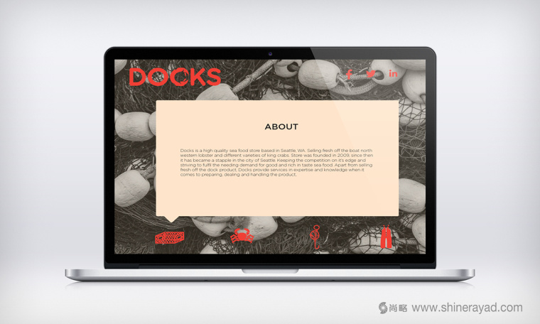DOCKS 螃蟹海鮮餐廳餐飲VI形象設(shè)計-上海餐飲品牌設(shè)計公司上海VI設(shè)計公司10