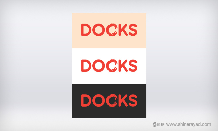 DOCKS 螃蟹海鮮餐廳餐飲LOGO設(shè)計-上海餐飲品牌設(shè)計公司-上海logo設(shè)計公司2