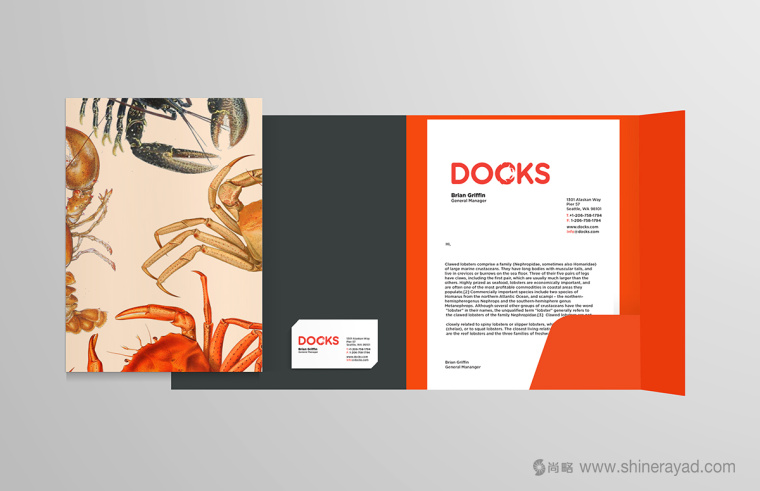 DOCKS 螃蟹海鮮餐廳餐飲VI形象設(shè)計-上海餐飲品牌設(shè)計公司上海VI設(shè)計公司7