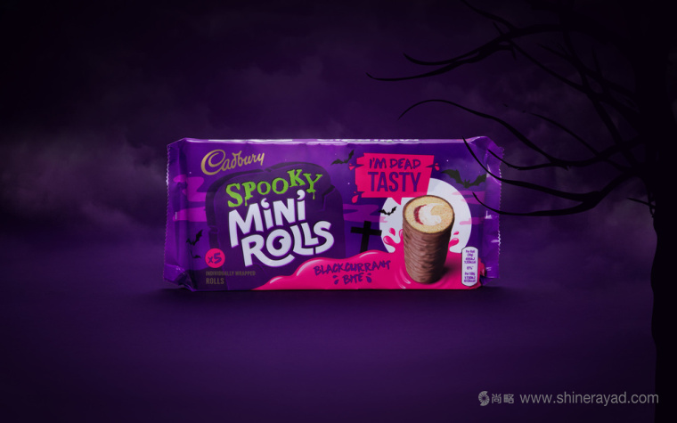 上海包裝設(shè)計公司設(shè)計欣賞：吉百利蛋糕萬圣節(jié)包裝設(shè)計1