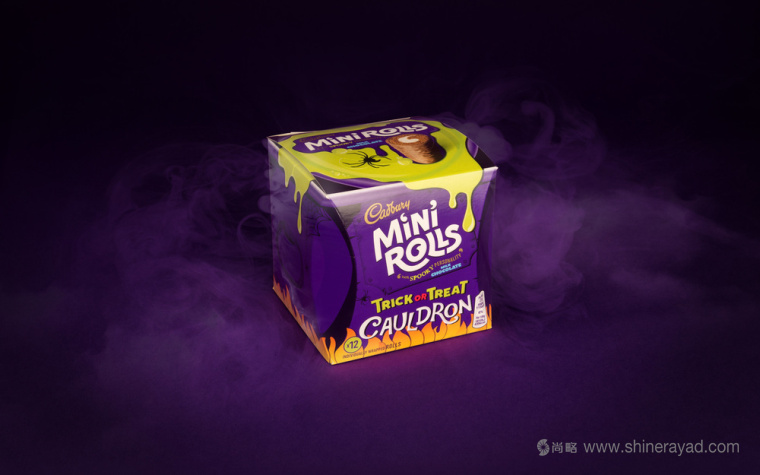 上海包裝設(shè)計公司設(shè)計欣賞：吉百利蛋糕萬圣節(jié)包裝設(shè)計4-女媧款