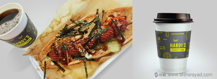 Hardy''s 咖啡漢堡披薩快餐連鎖餐飲品牌VI形象設(shè)計-上海餐飲品牌VI設(shè)計公司3