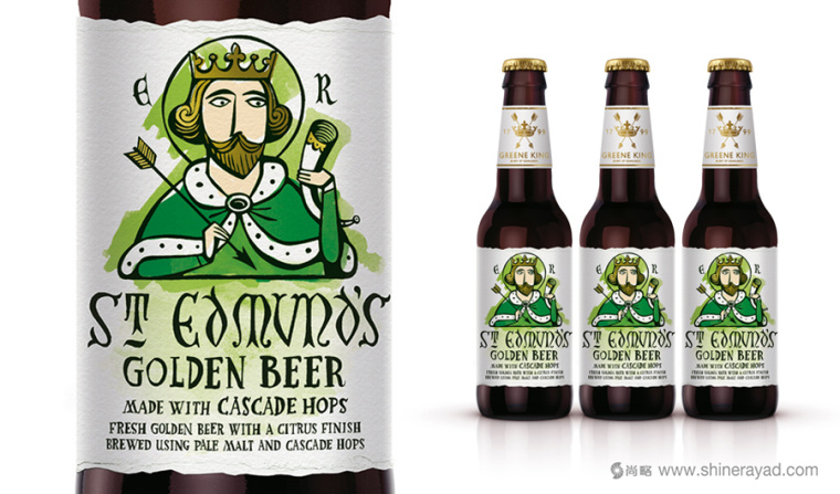 上海包裝設(shè)計公司國外設(shè)計欣賞：格林國王精釀啤酒包裝設(shè)計創(chuàng)意插畫設(shè)計版1