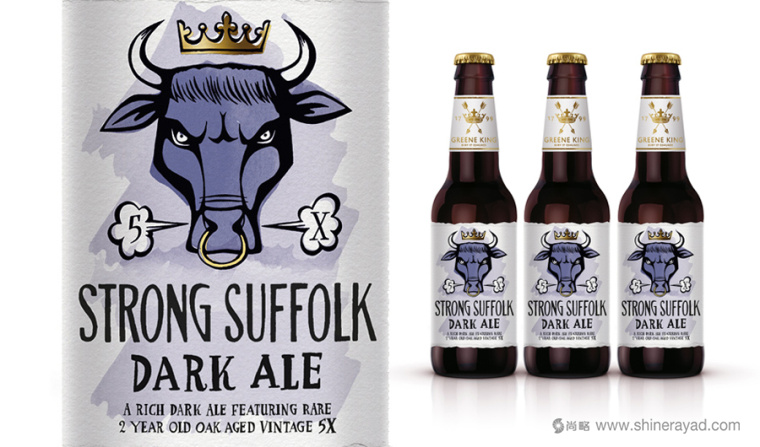 上海包裝設(shè)計公司國外設(shè)計欣賞：格林國王精釀啤酒包裝設(shè)計創(chuàng)意插畫設(shè)計版2