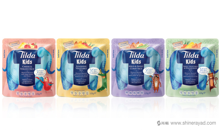 Tilda 兒童食品大象包裝設(shè)計(jì)品牌形象設(shè)計(jì)-上海包裝設(shè)計(jì)公司設(shè)計(jì)收藏2