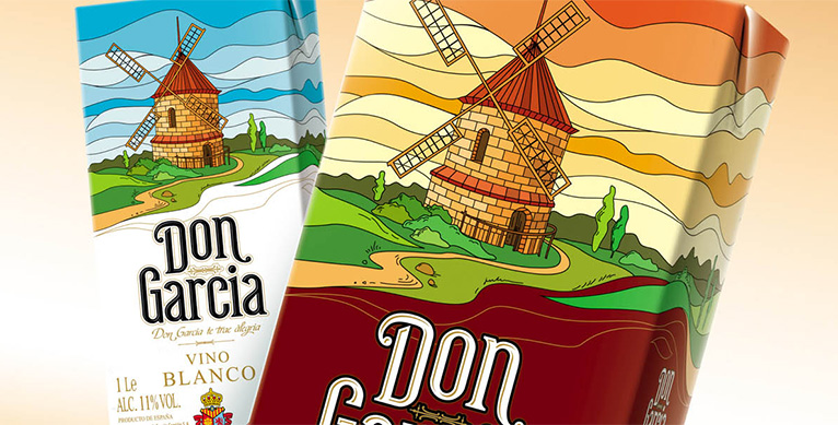 Don Garcia 葡萄酒飲料包裝設(shè)計風車插畫設(shè)計版-尚略上海包裝設(shè)計團隊設(shè)計培訓2 Don Garcia 葡萄酒飲料包裝設(shè)計風車插畫設(shè)計版-尚略上海包裝設(shè)計團隊設(shè)計培訓2