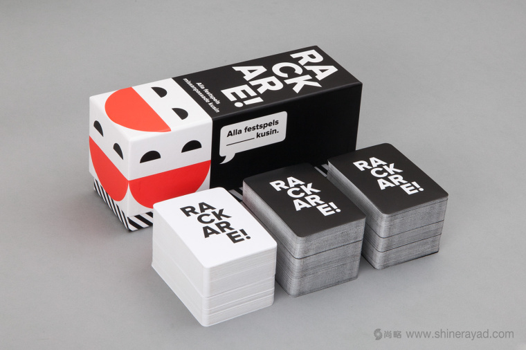 Rackare 派對(duì)游戲紙牌黑白紅色簡約包裝設(shè)計(jì)-上海包裝設(shè)計(jì)公司設(shè)計(jì)收藏2