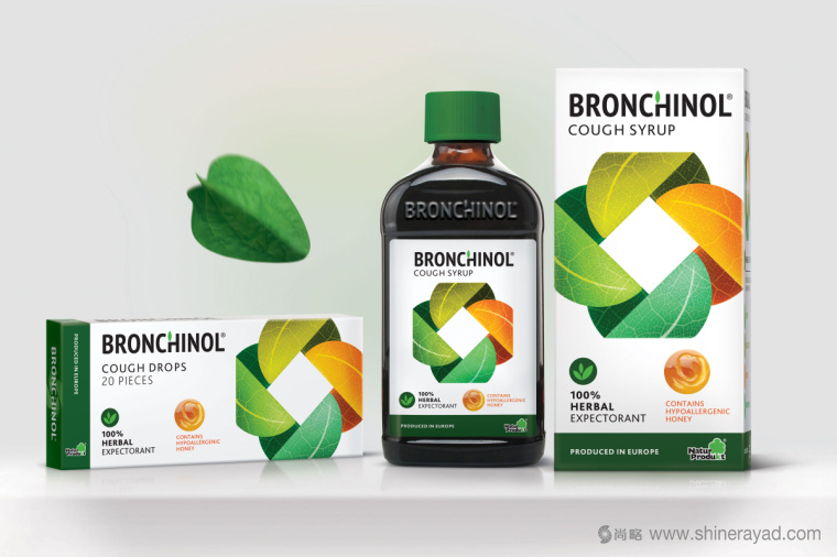 Bronchinol止咳藥藥品包裝設計-上海藥品包裝設計公司1 Bronchinol止咳藥藥品包裝設計-上海藥品包裝設計公司1