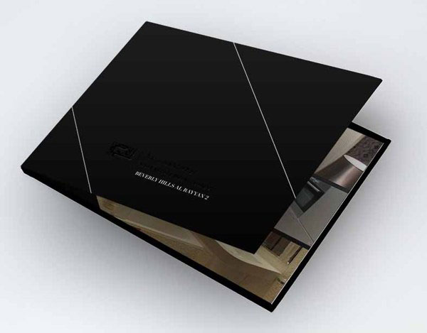 貝弗利山莊房地產(chǎn)樓盤黑色宣傳小畫冊封面設計－上海畫冊設計公司1