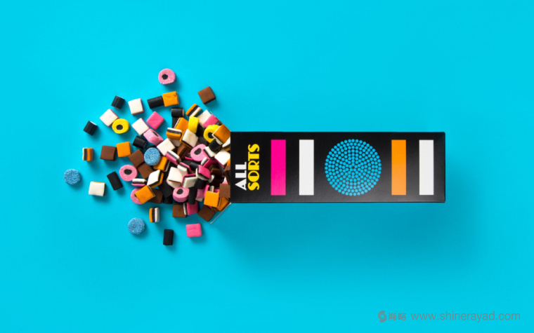 大膽俏皮幾何圖形ALL SORTS糖果包裝設(shè)計-上海包裝設(shè)計公司包裝佳作欣賞1