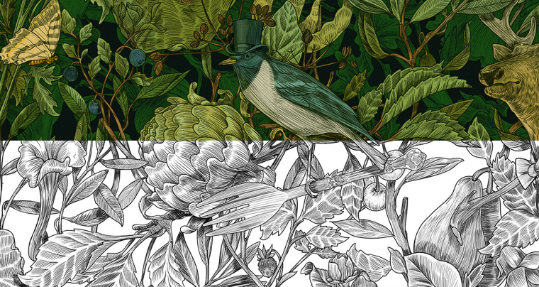 Botanique 餐廳餐飲品牌VI形象設(shè)計(jì)、餐廳植物鳥兒插畫設(shè)計(jì)-上海VI設(shè)計(jì)公司-上海品牌形象設(shè)計(jì)公司1