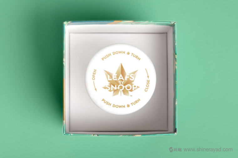 LEAFS BY SNOOP 大麻食品制品金色花朵包裝設(shè)計(jì)-上海包裝設(shè)計(jì)公司5