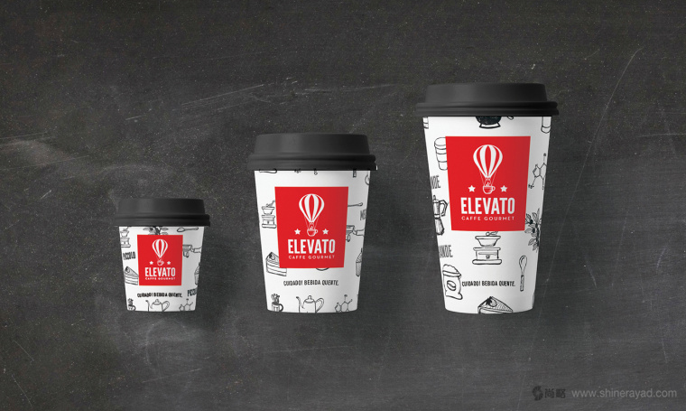 Elevato 咖啡連鎖店餐飲品牌形象設(shè)計(jì)-咖啡店VI設(shè)計(jì)-咖啡杯設(shè)計(jì)14