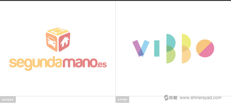 上海LOGO設(shè)計(jì)公司設(shè)計(jì)分享：字母色塊Reviewed 廣告媒體公司新舊LOGO設(shè)計(jì)對(duì)比2