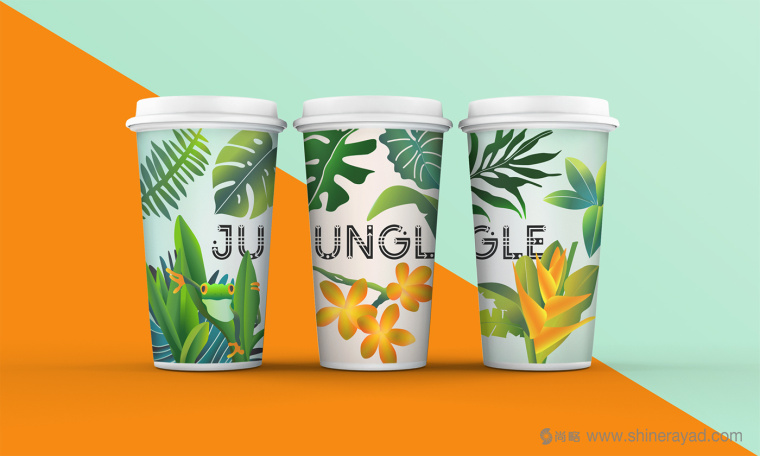 JUNGLE 叢林咖啡連鎖店品牌VI形象設(shè)計(jì)-咖啡紙杯設(shè)計(jì)-上海品牌VI設(shè)計(jì)公司4