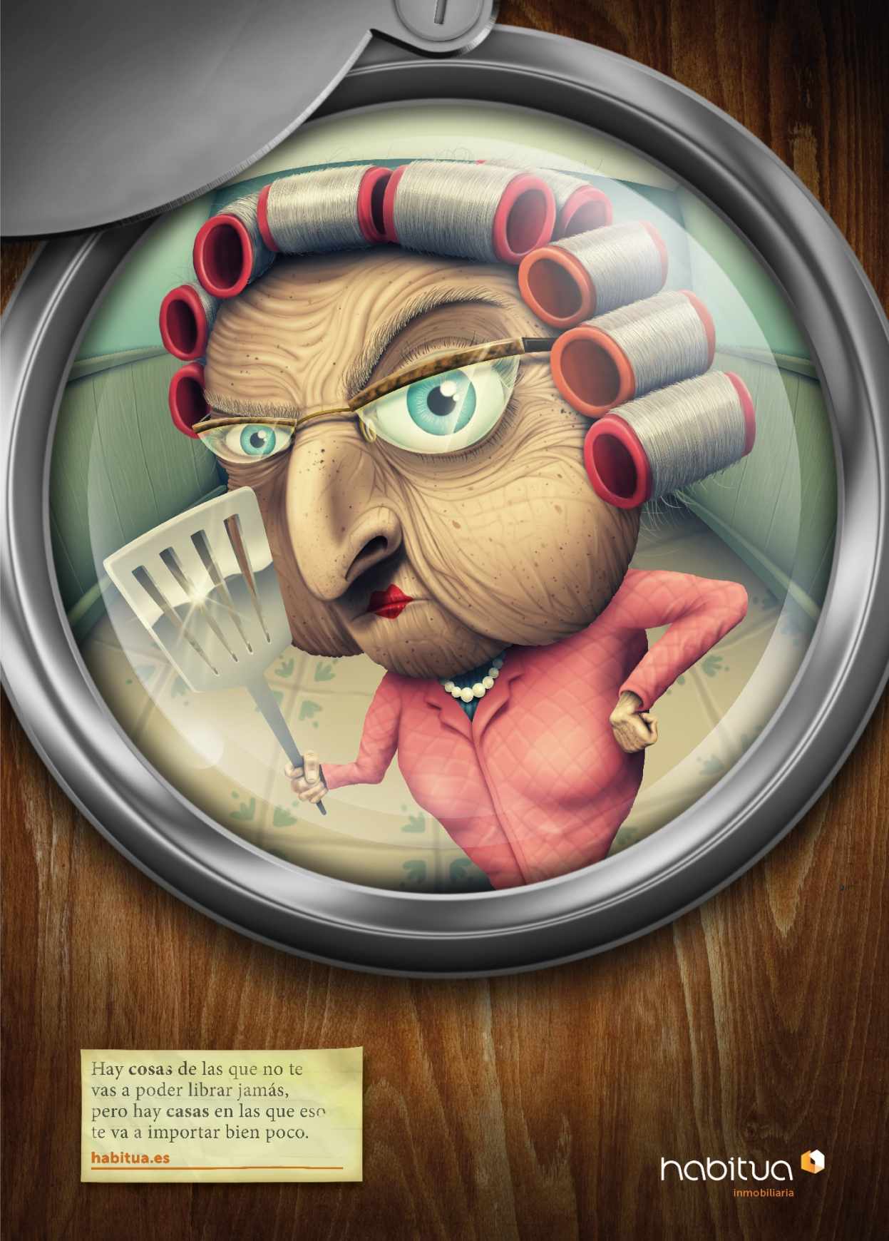 Habitua 房地產(chǎn)公司“壞鄰居”-女性篇平面廣告創(chuàng)意設(shè)計1-尚略廣告上海廣告設(shè)計公司分享