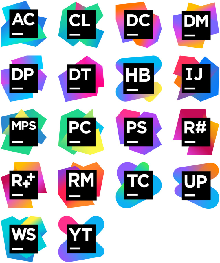 上海LOGO設計公司分享Jetbrains 軟件品牌LOGO設計2 上海LOGO設計公司分享Jetbrains 軟件品牌LOGO設計2