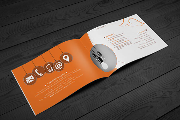 Zukhruf廣告公司宣傳畫冊設計－聯(lián)系頁面設計