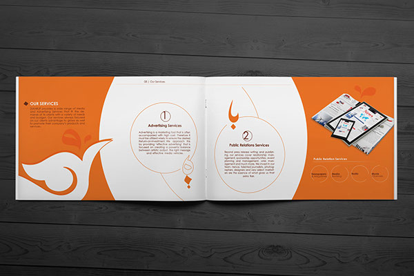 Zukhruf廣告公司宣傳畫冊設計5