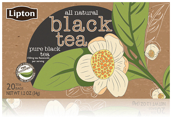 Lipton 立頓袋裝茶牛皮紙包裝設(shè)計(jì)-黑茶包裝設(shè)計(jì)