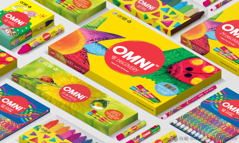 OMNI 水彩筆顏料筆繪畫工具文具盒子包裝設(shè)計-上海包裝設(shè)計公司8