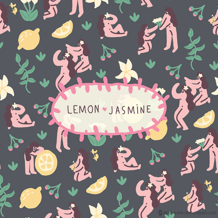 上海包裝設(shè)計公司推薦：漫畫風(fēng)格 Flora 檸檬茉莉美容肥皂包裝設(shè)計1