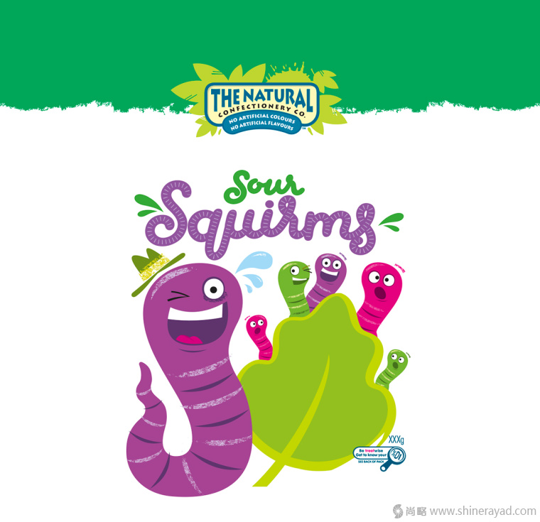 上海包裝設(shè)計(jì)公司鑒賞漫畫(huà)插畫(huà)風(fēng)格自然健康糖果包裝設(shè)計(jì)1