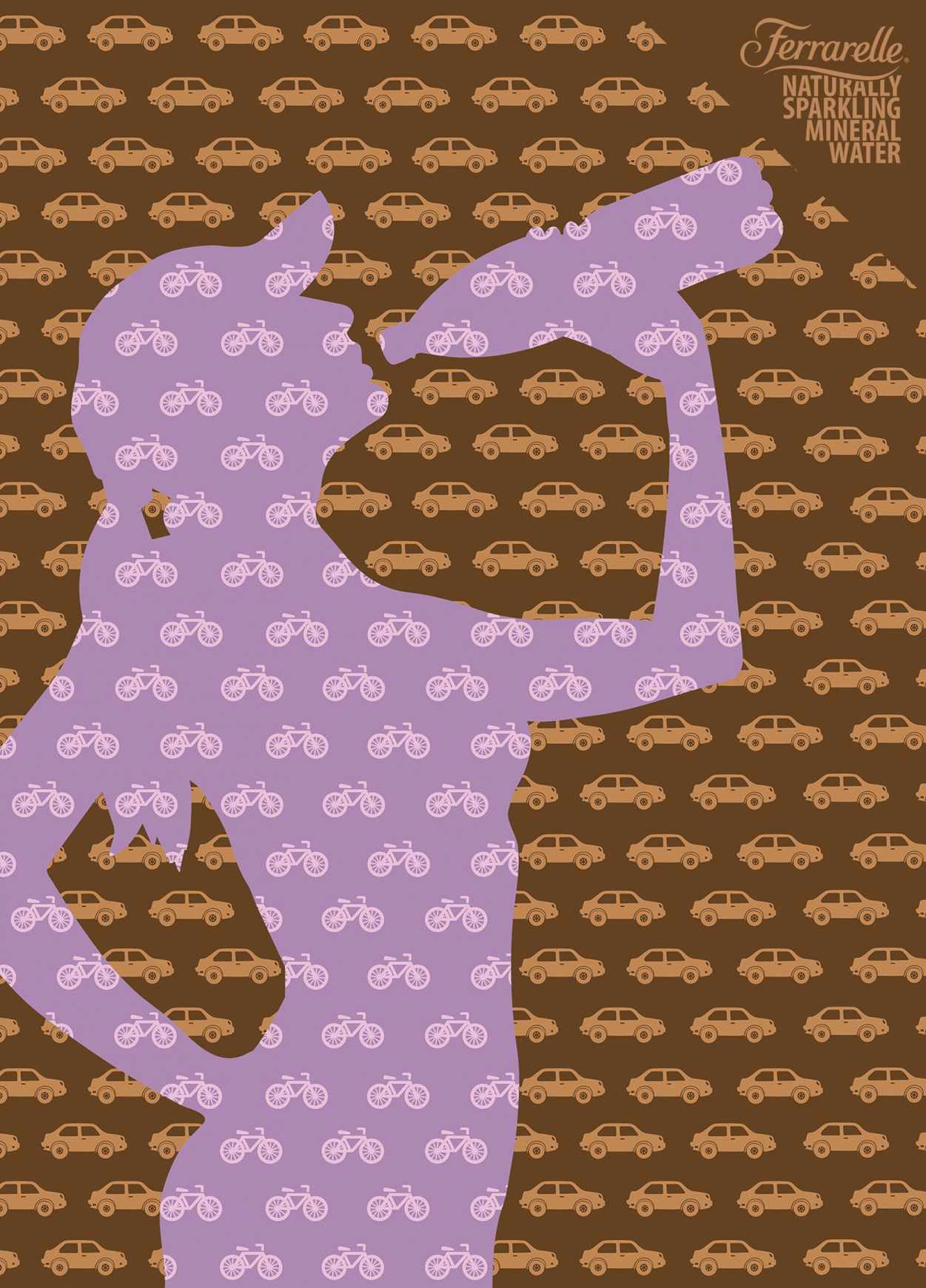 上海尚略廣告設(shè)計(jì)公司分享:Ferrarelle 礦泉水閃亮篇平面廣告創(chuàng)意設(shè)計(jì)7-自行車篇 上海尚略廣告設(shè)計(jì)公司分享:Ferrarelle 礦泉水閃亮篇平面廣告創(chuàng)意設(shè)計(jì)7-自行車篇