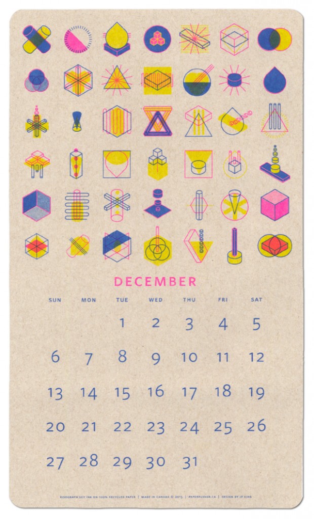 2015年Isometric Risograph拼色臺(tái)歷設(shè)計(jì)-尚略廣告上海平面設(shè)計(jì)公司分享3