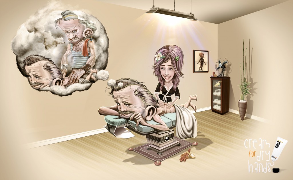 Dolce Milk 護(hù)手霜平面廣告創(chuàng)意設(shè)計-尚略上海廣告設(shè)計公司設(shè)計分享-老按摩師篇