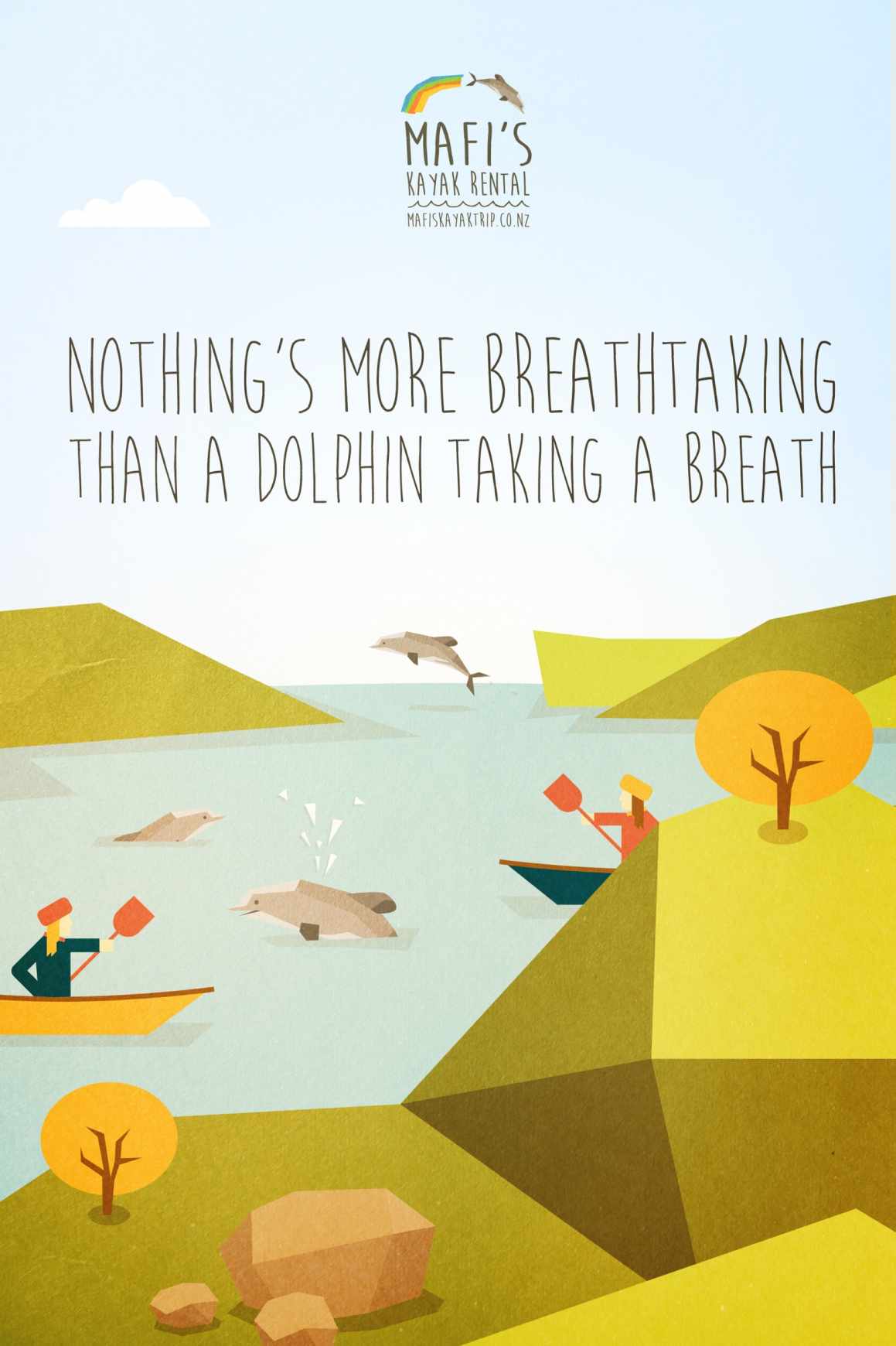 Mafi皮劃艇租賃“漫畫風(fēng)格”平面廣告創(chuàng)意設(shè)計(jì)1