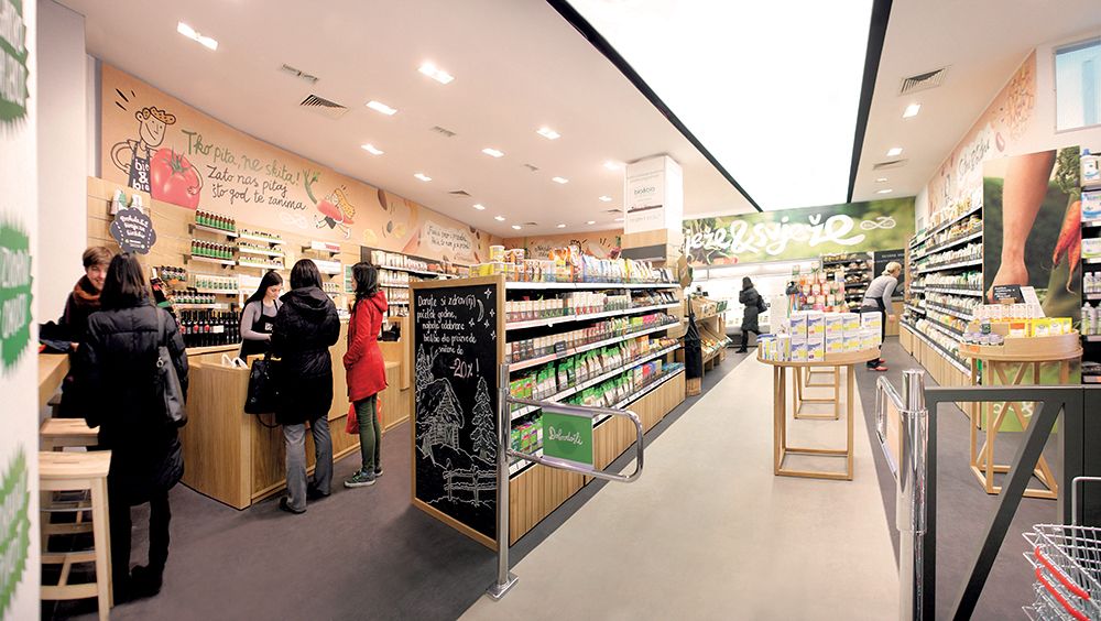 上海品牌策劃公司設(shè)計欣賞 bio&bio 有機食品商店海報設(shè)計店內(nèi)壁紙裝飾設(shè)計6